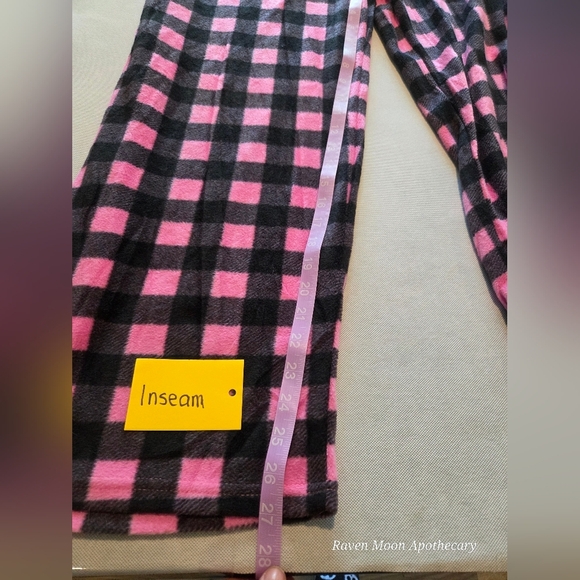 Pink and Black Checkered Pajama Pants - Picture 7 of 8